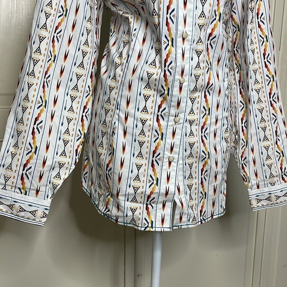Panhandle Women’s Rough Stock Aztec Snap Button Shirt Multicolor Size 2XL NWT - Picture 3 of 11
